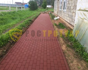 тротуарная плитка кирпич 100х200х60