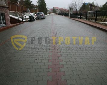 Тротуарная плитка "Катушка" в Ленинградской области
